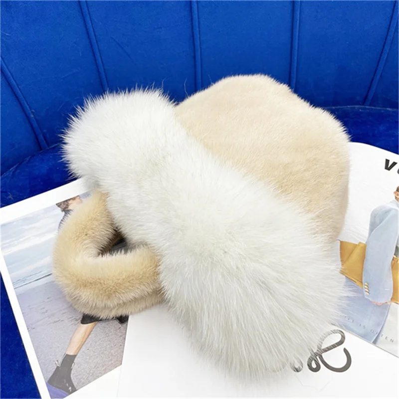 Women's Fashion Designer Fur Bag New Women's Luxury Mink Fur Handbag Women's Wedding Party Bag Shoulder Wrapping Grass - Image 5